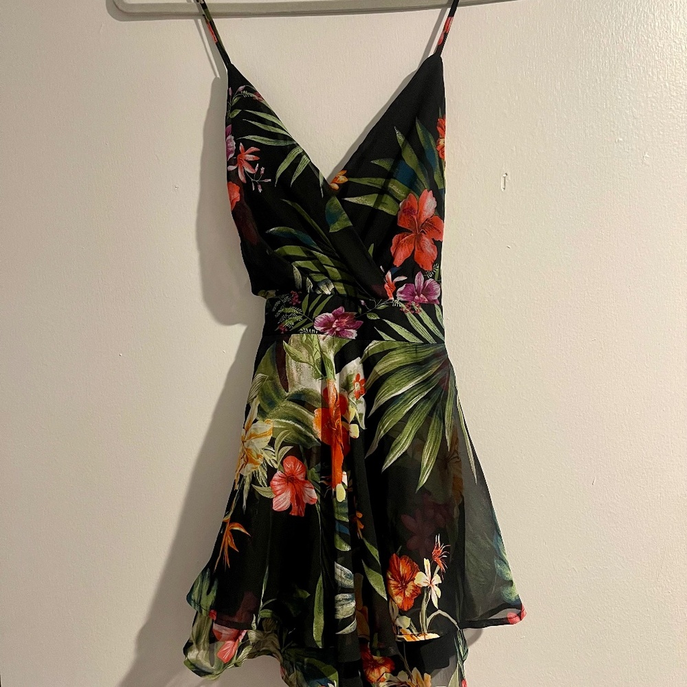 Tropical Printed Romper